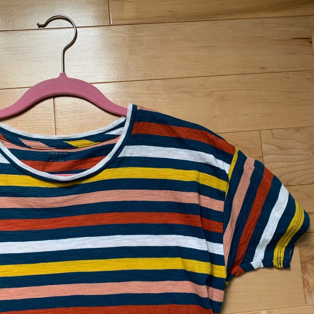 Madewell Multi-Colored Striped T Shirt